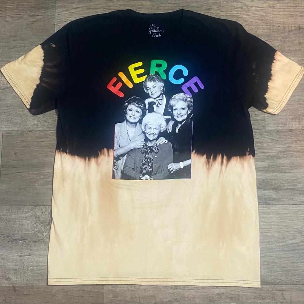 NEW PRIDE Golden Girls FIERCE Rainbow Acid Wash Handmade Unisex Retro Look 80s